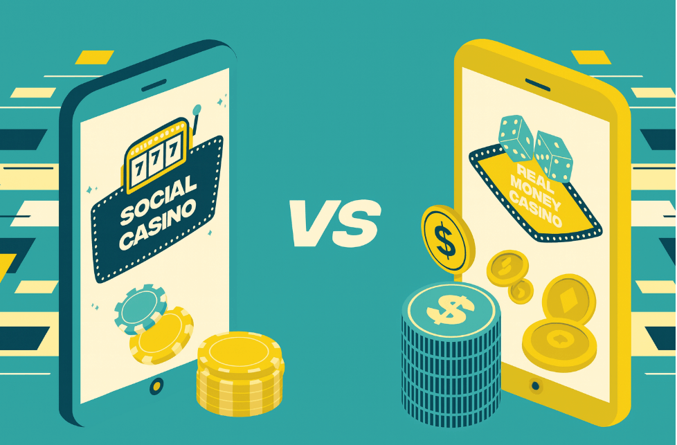 Social vs sweepstakes casino 2025 infographic